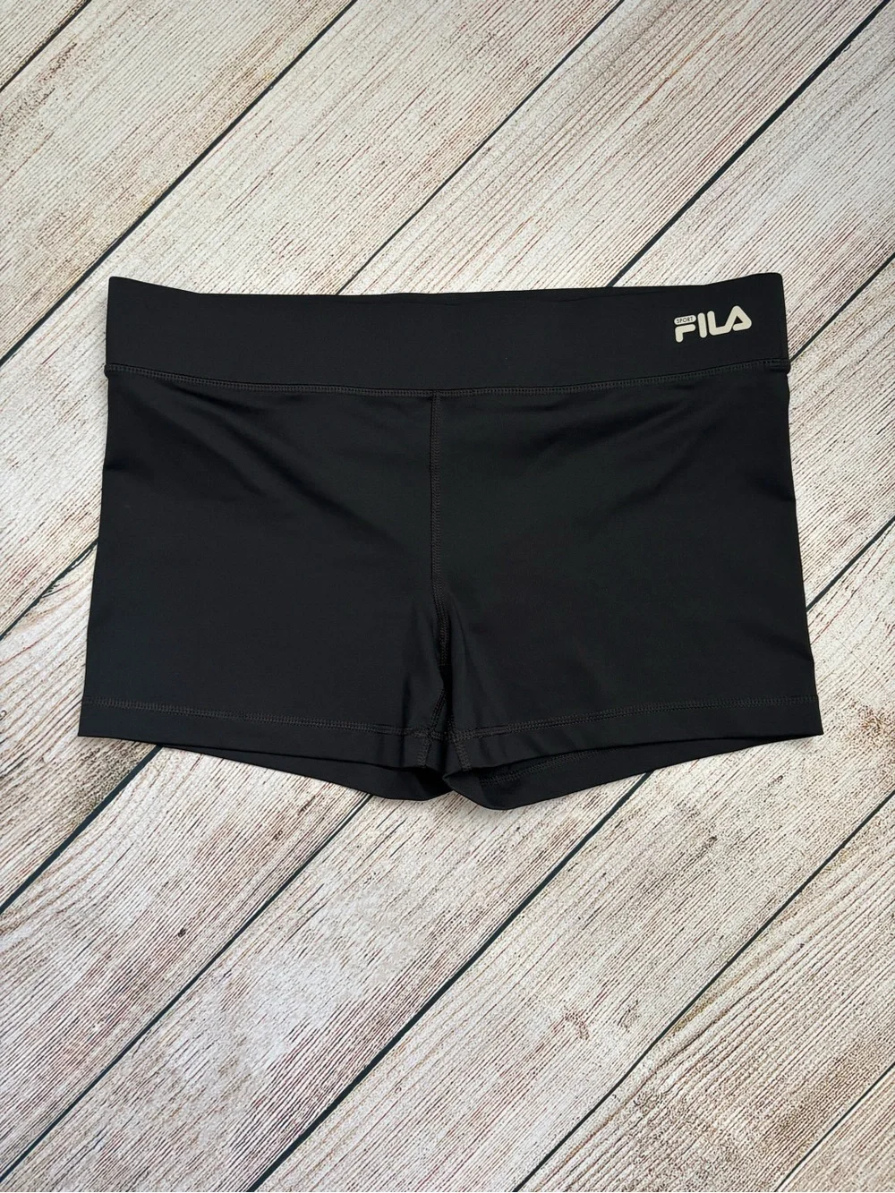 FILA Women's Black Performance Yoga Shorts